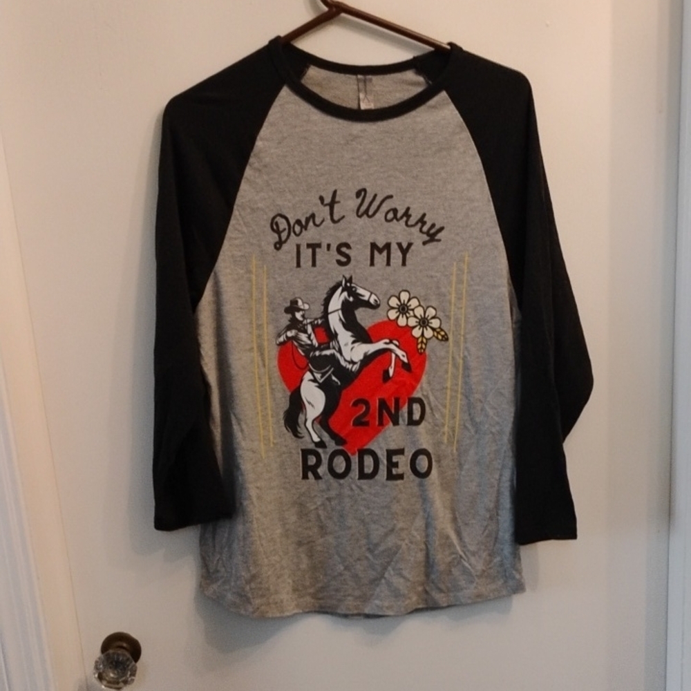 Black and Gray Rodeo Western Cowboy Cowgirl Shirt